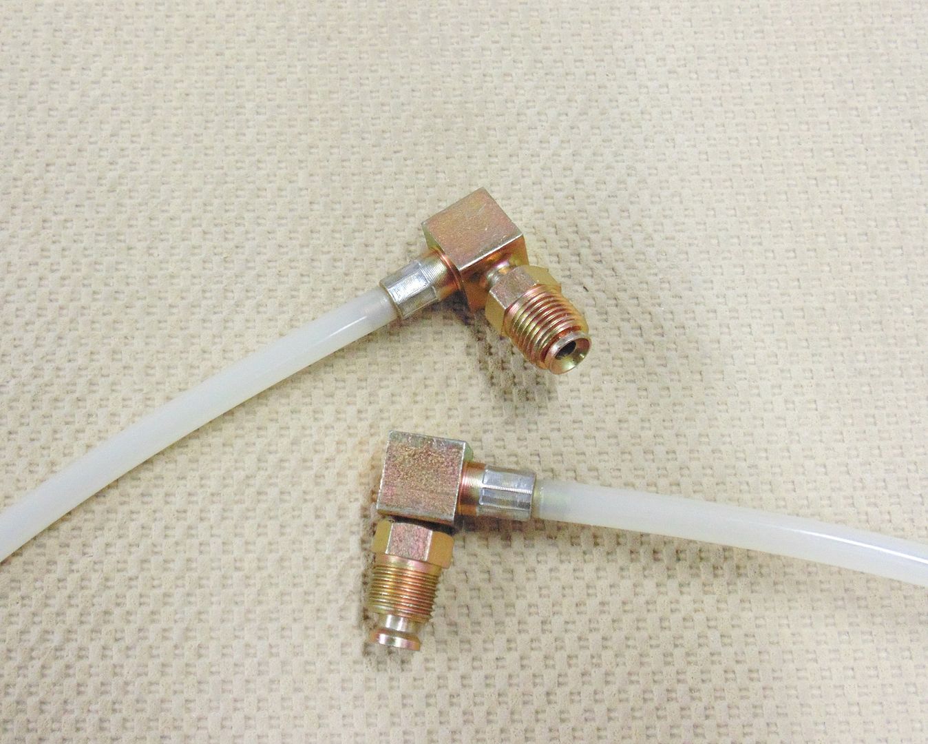 Convertible Power Top Hydraulic Fluid Hose Lines & Fittings Pair